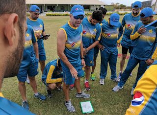 Pakistan Cricket team getting prepare at Barbados to Face World Champion West Indies in T20 WI