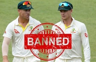 Cricket Australia in Action on Ball Tempering Steve Smith and Warner Banned for 12 months and Ben Craft for 9 months Earlier Faf and Akhtar was banned for two test matches only