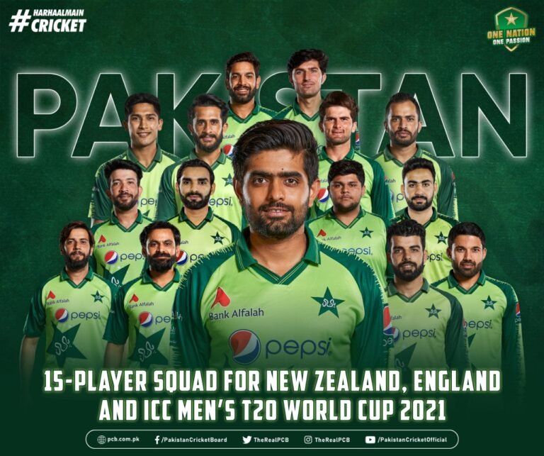 Pakistan Cricket Team 15 members Squad Announced for ICC WT20 2021, Asif Ali and Khushdil Shah included