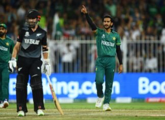 Pakistan Bowlers restrict New Zealand 134/8 with their power pack fast and spin attack