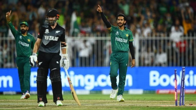 Pakistan Bowlers restrict New Zealand 134/8 with their power pack fast and spin attack