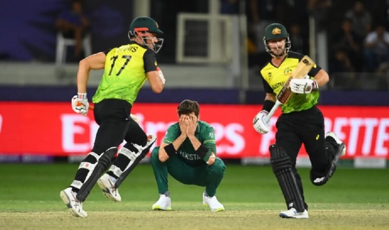 Australia won the Semi Final on loose link Hassan Ali, three sixes in 19th Over to Shaheen Afridi from Wade